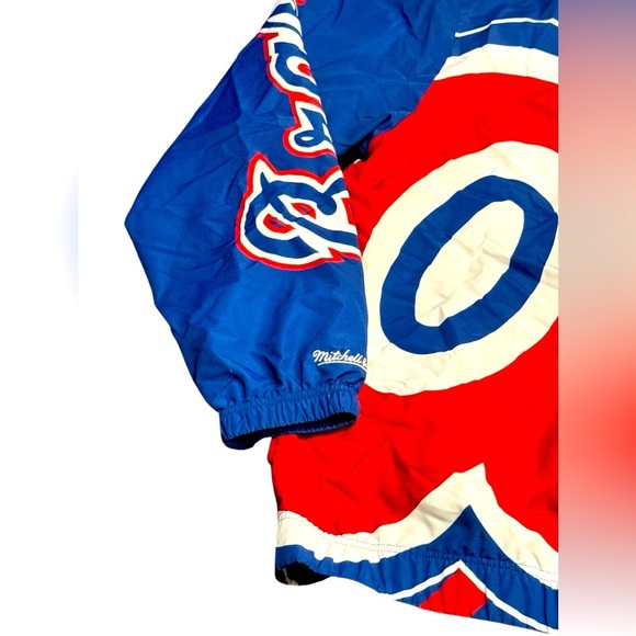 Mitchell & Ness Men’s 3XL Atlanta Braves MLB Windbreaker Jacket – Navy/Red Team - Picture 7 of 10